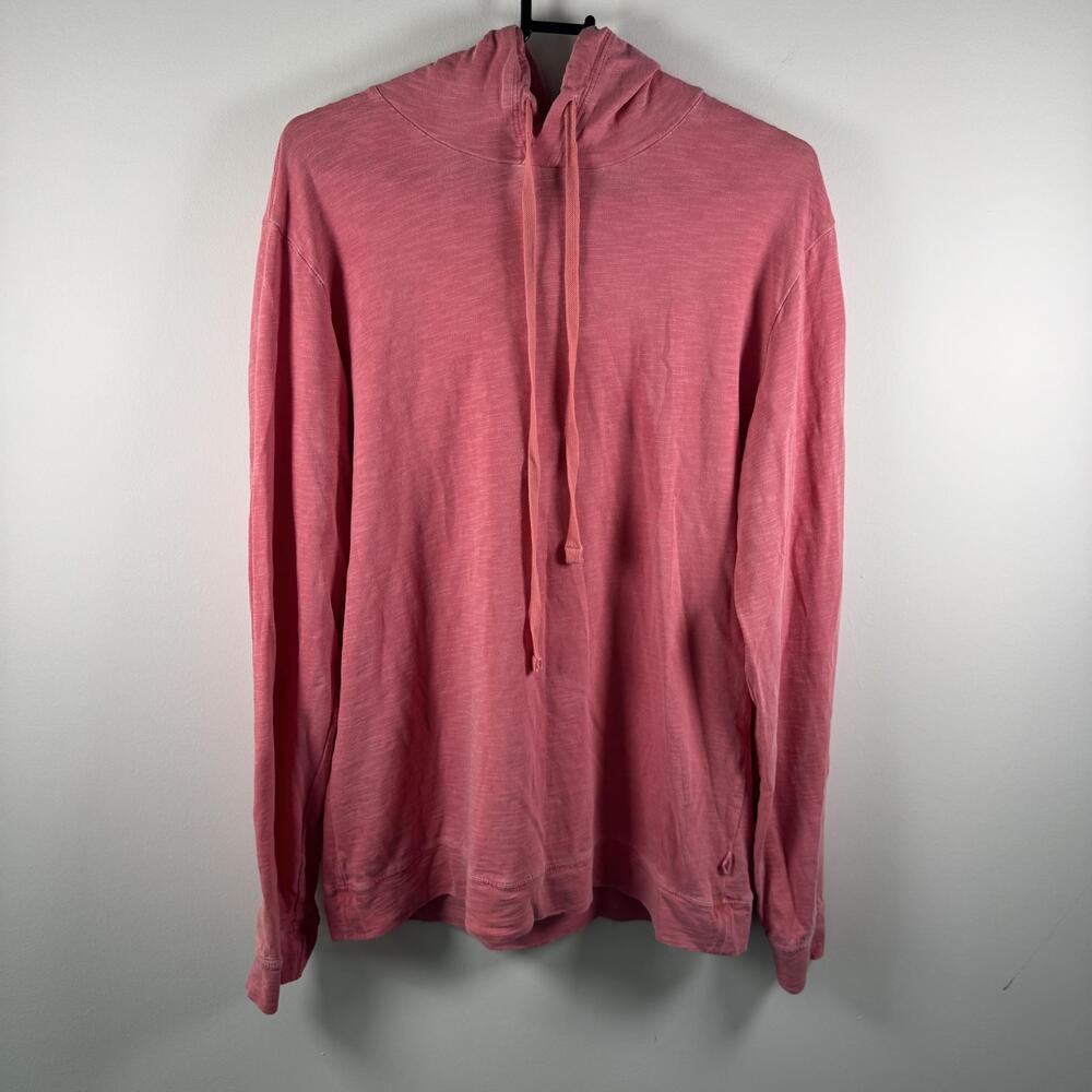 Vineyard Vines Island Hoodie Mens Small Pink 100% Cotton Lightweight Pullover